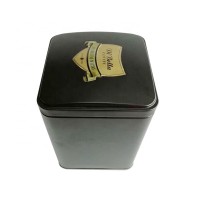 Matte Black Square Gift Tin Box