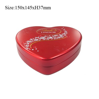 Customized heart shape tin metal  box