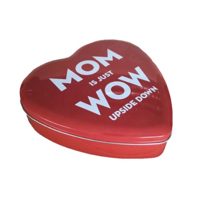 small heart-shape tin box