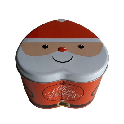 Bespoke Metal Tinplate Cute Heart Shape Tin Box For Food Packaging