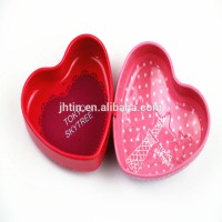 Factory price valentines day wedding chocolate candy heart shaped tin cans